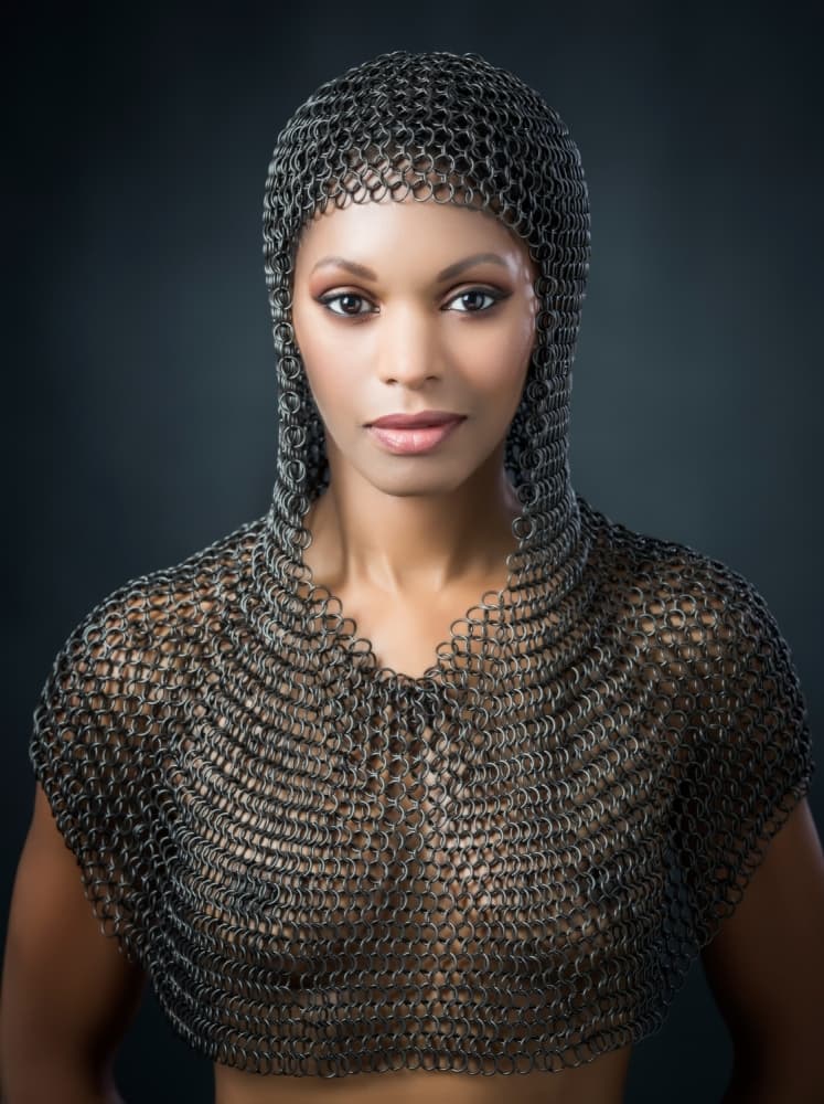 Chainmail Warrior Woman by Catchlight Studio — canvas wall art