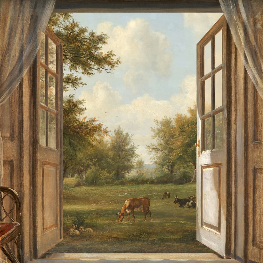 Serene Countryside View by Marja van den Hurk — canvas wall art