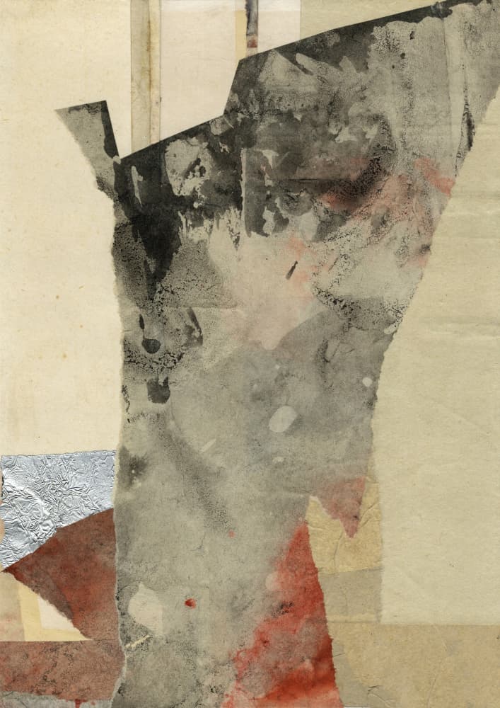 Modern Textured Collage by Ute Rathmann — canvas wall art