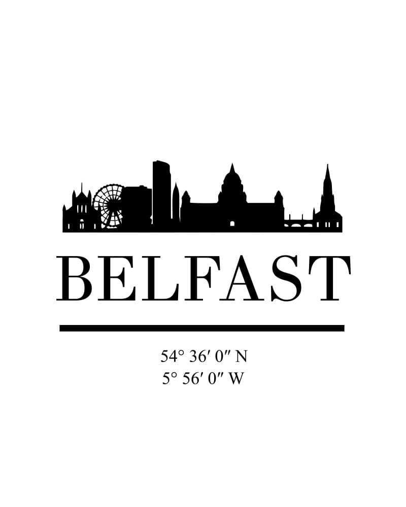 Iconic Belfast Skyline by Emiliano Deificus — canvas wall art