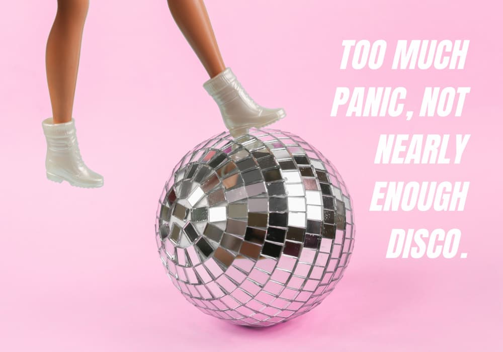 Too Much Disco Fun by Athene Fritsch — canvas wall art