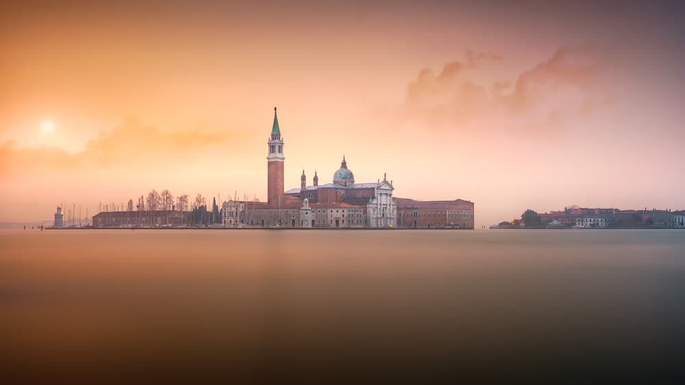 San Giorgio Maggiore Sunrise by joanaduenas — canvas wall art