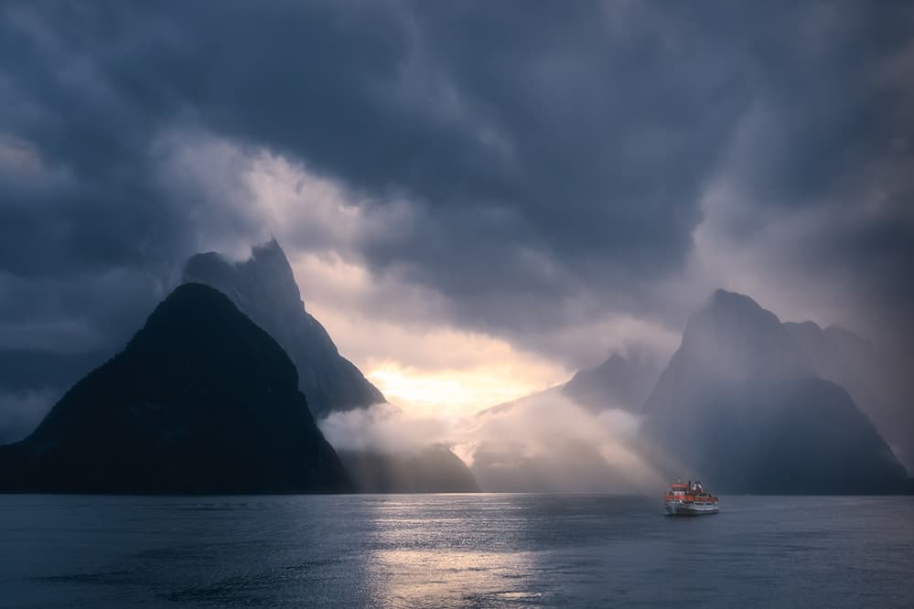 Majestic Fjord Light by Jingshu Zhu — canvas wall art