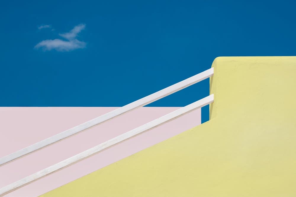 Colorful Minimalist Architecture by Rolf Endermann — canvas wall art