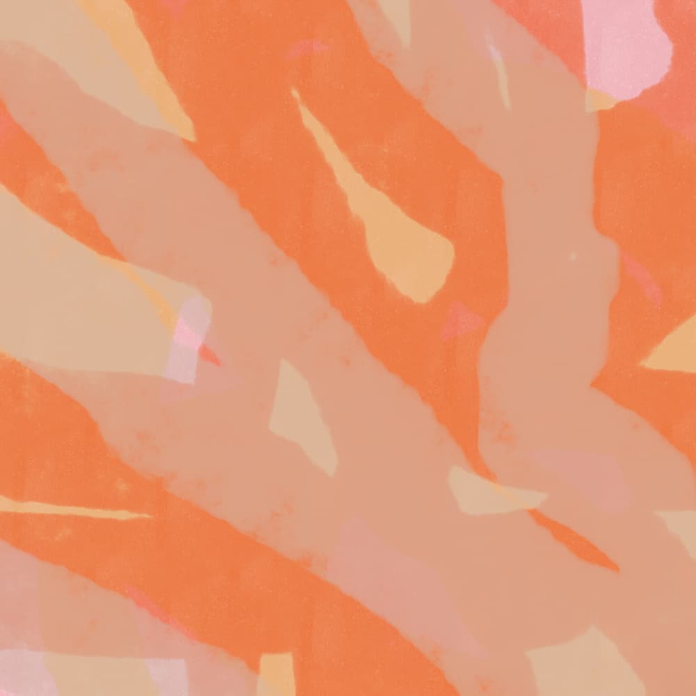 Soft Orange Abstract Flow by Dina Dankers — canvas wall art
