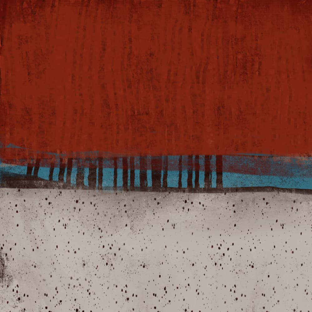 Abstract Forest Horizon by MANSI SAXENA — canvas wall art