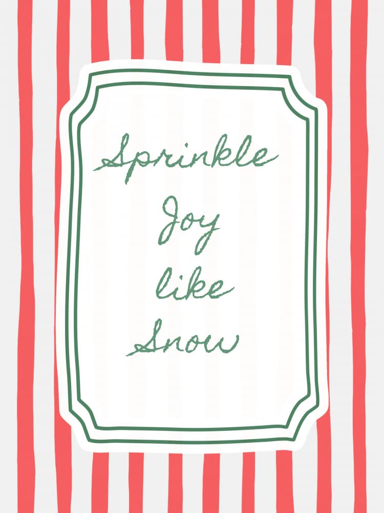 Joyful Holiday Message by Jolly and Dash — canvas wall art