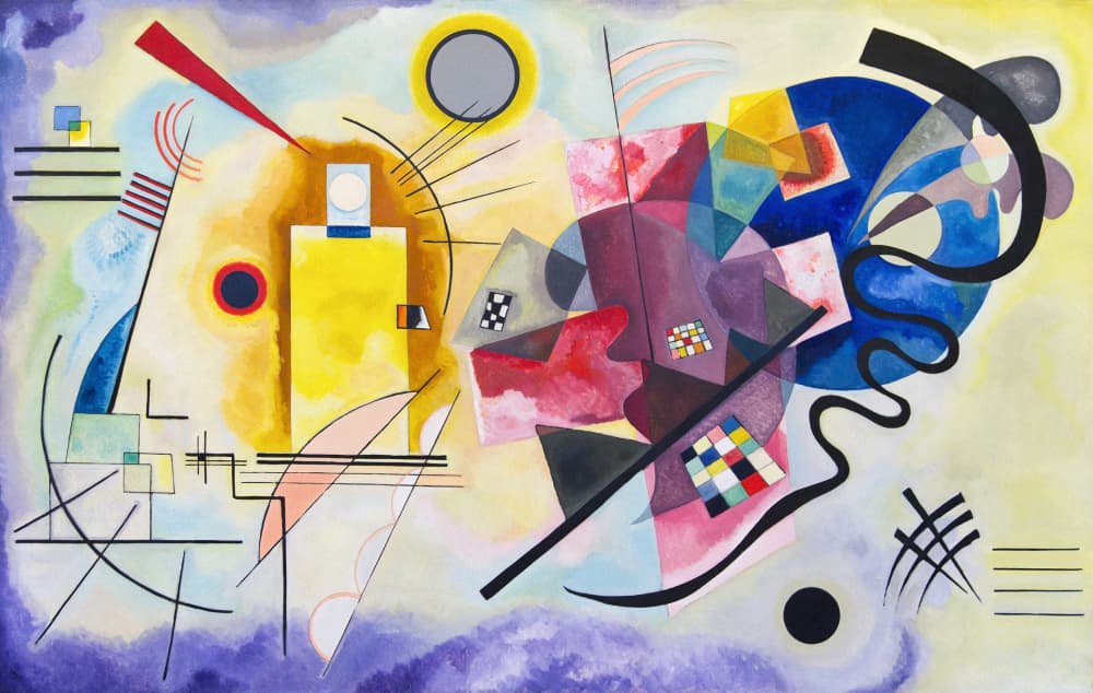 Yellow Red Blue by Wassily Kandinsky — canvas wall art