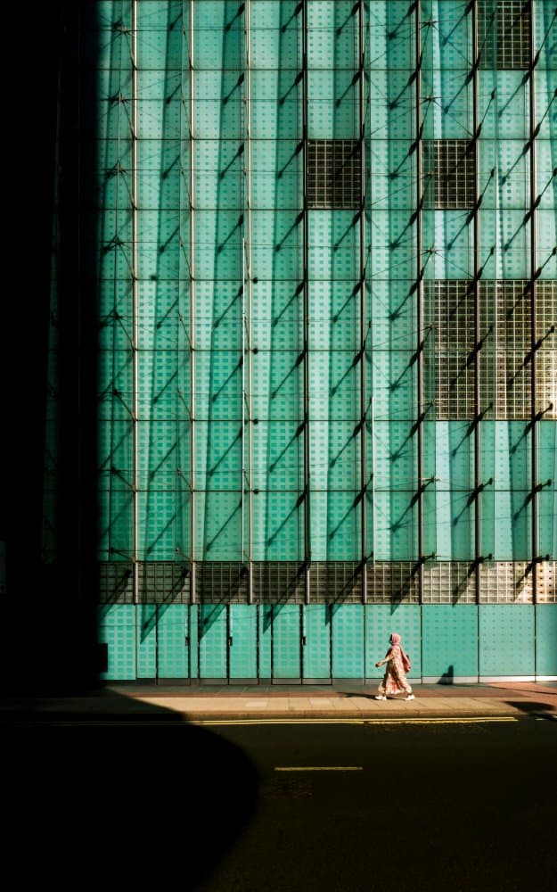 Green Facade Walker by Selaru Ovidiu — canvas wall art