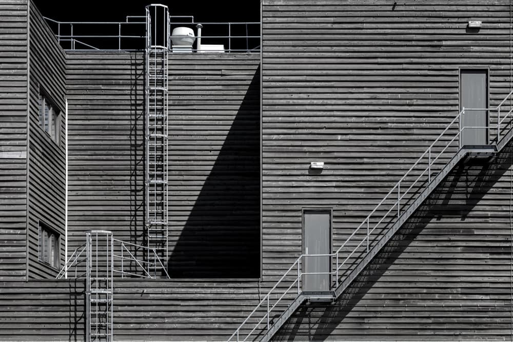 Geometric Building Facade by Theo Luycx — canvas wall art