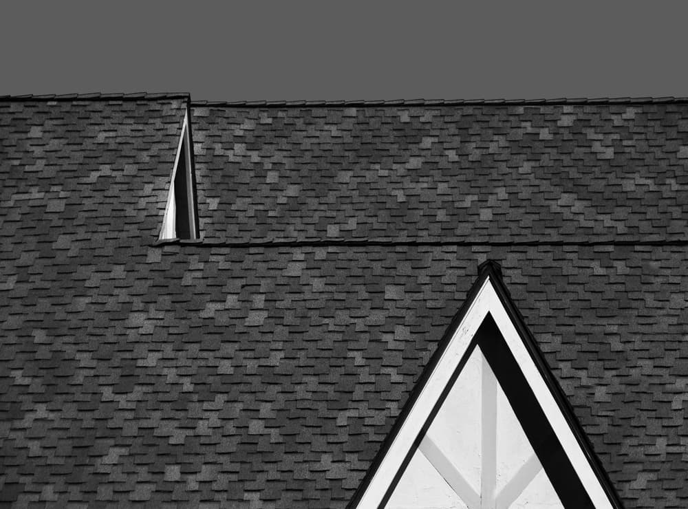 Monochrome Roof Detail by Roxana Labagnara — canvas wall art