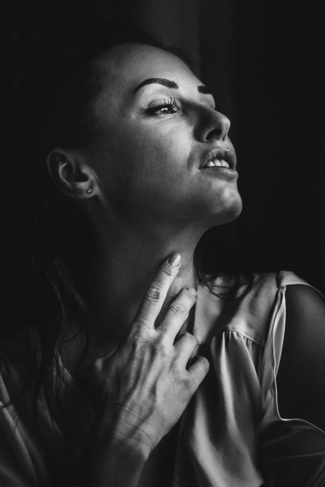 Pensive Woman Profile by Eiji Yamamoto — canvas wall art