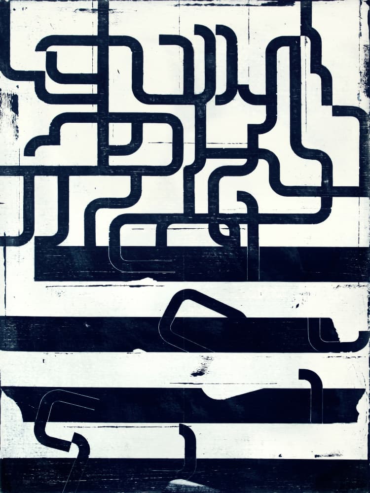 Industrial Pipe Maze by Petr Strnad — canvas wall art