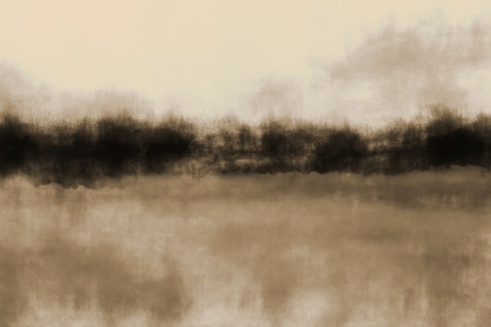 Misty Landscape Reflection by Dina Dankers — canvas wall art