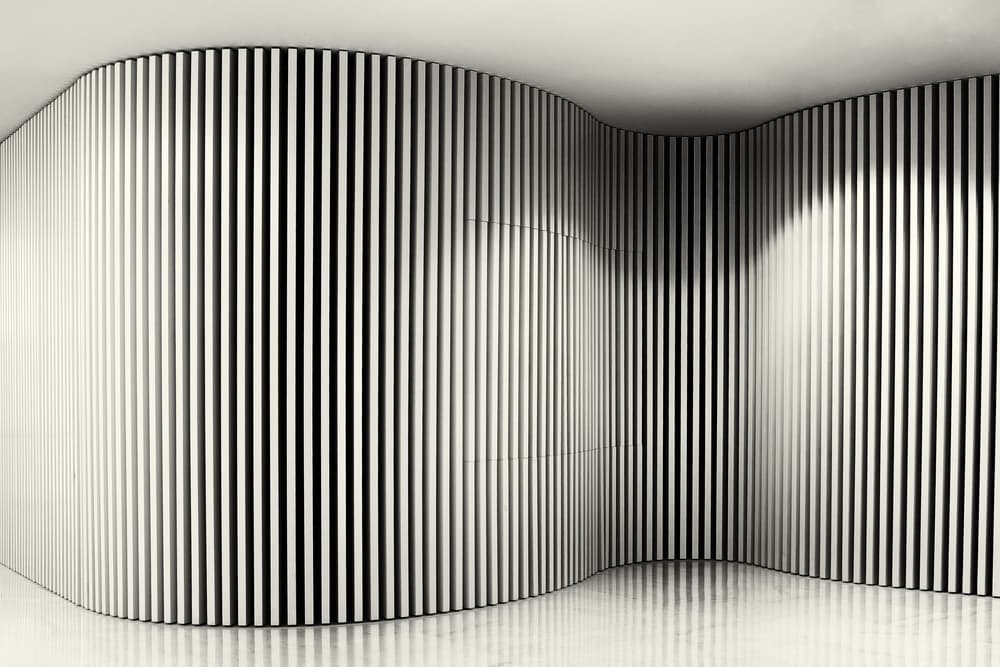 Wavy Striped Walls by Yiannis Logiotatides — canvas wall art