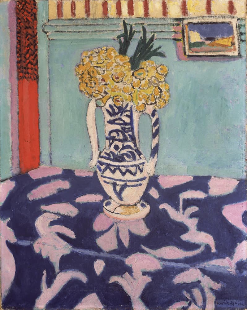 Henri Matisse's Les Coucous, Tapis Bleu Et Rose (1911) by Henri Matisse — canvas wall art