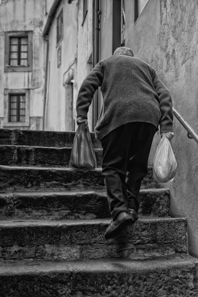 Uphill Groceries Old Town by Luis Borges Alves — canvas wall art
