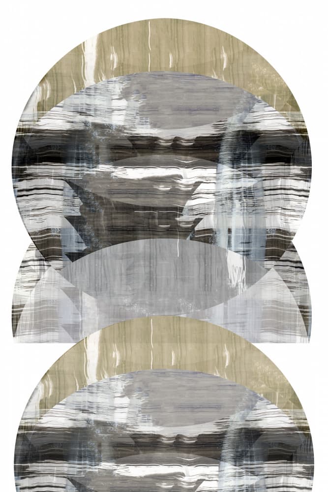 Modern Layered Arcs by cartissi — canvas wall art