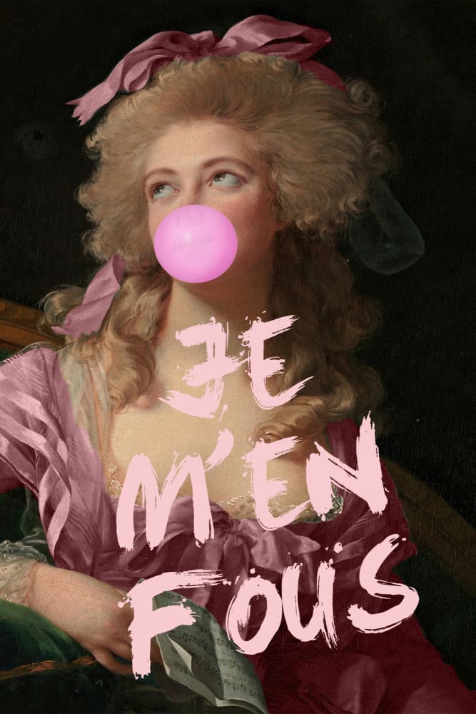 Rococo Bubblegum Attitude by Talitha McQueen — canvas wall art
