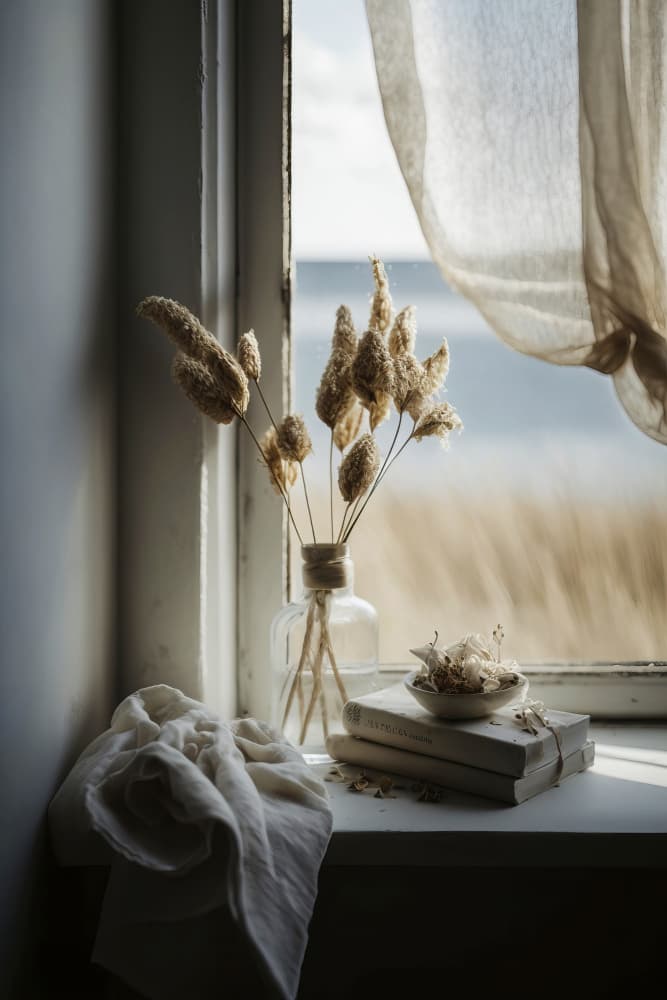 Serene Window View by Treechild — canvas wall art