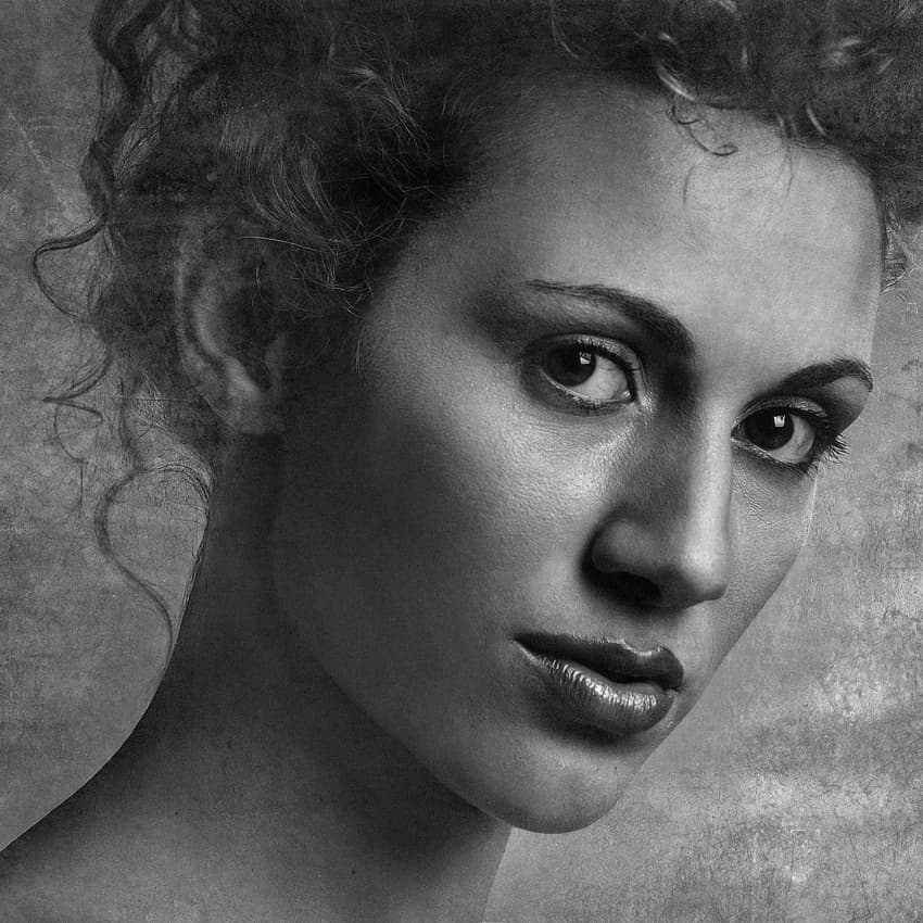 Intense Beauty Portrait by Fulvio Pellegrini — canvas wall art