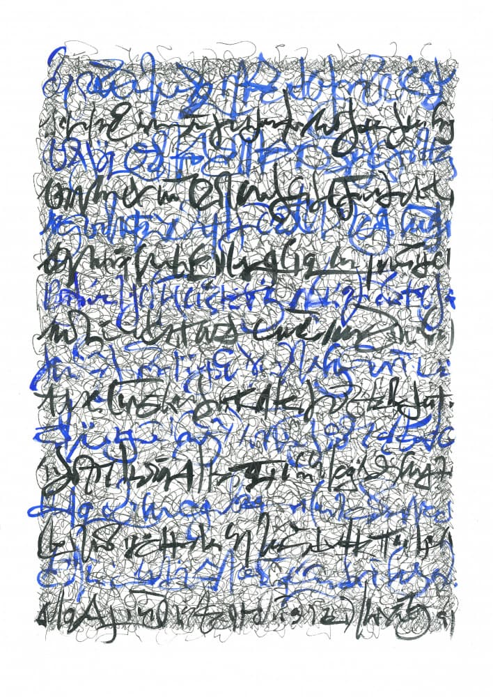 Multi Scribbler by Isabelle Brent — canvas wall art