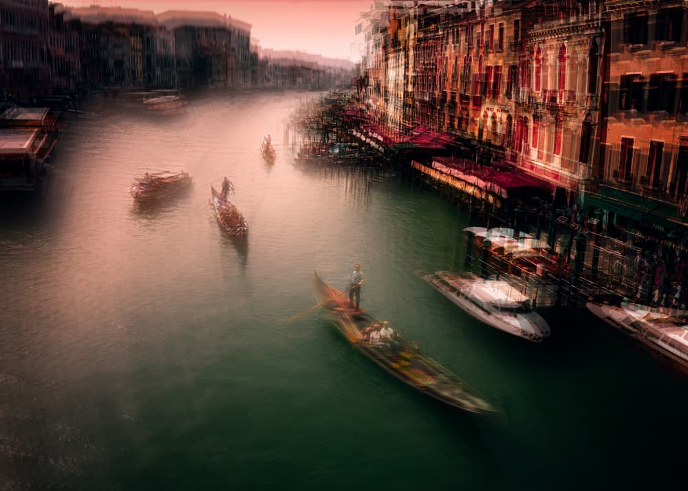 Venetian Canal Dream by Gu and Hongchao — canvas wall art