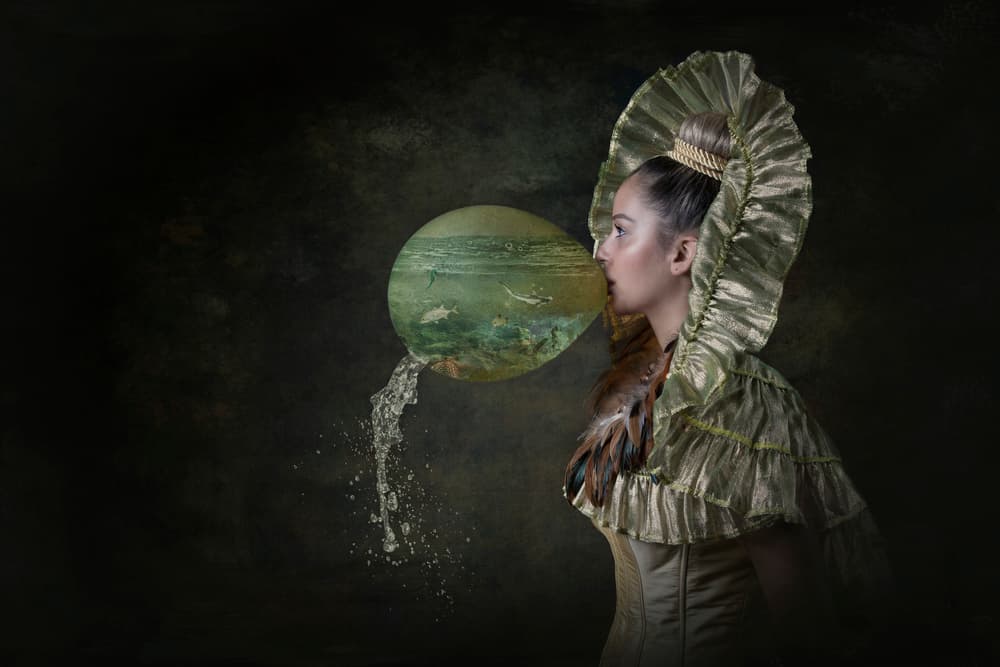 Regal Bubble World by Carola Kayen-Mouthaan — canvas wall art