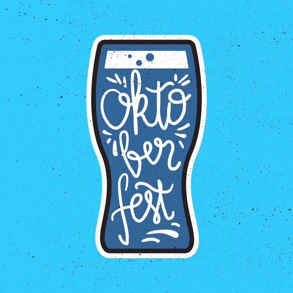 Oktoberfest Beer Glass by Marika Barsrsind — canvas wall art