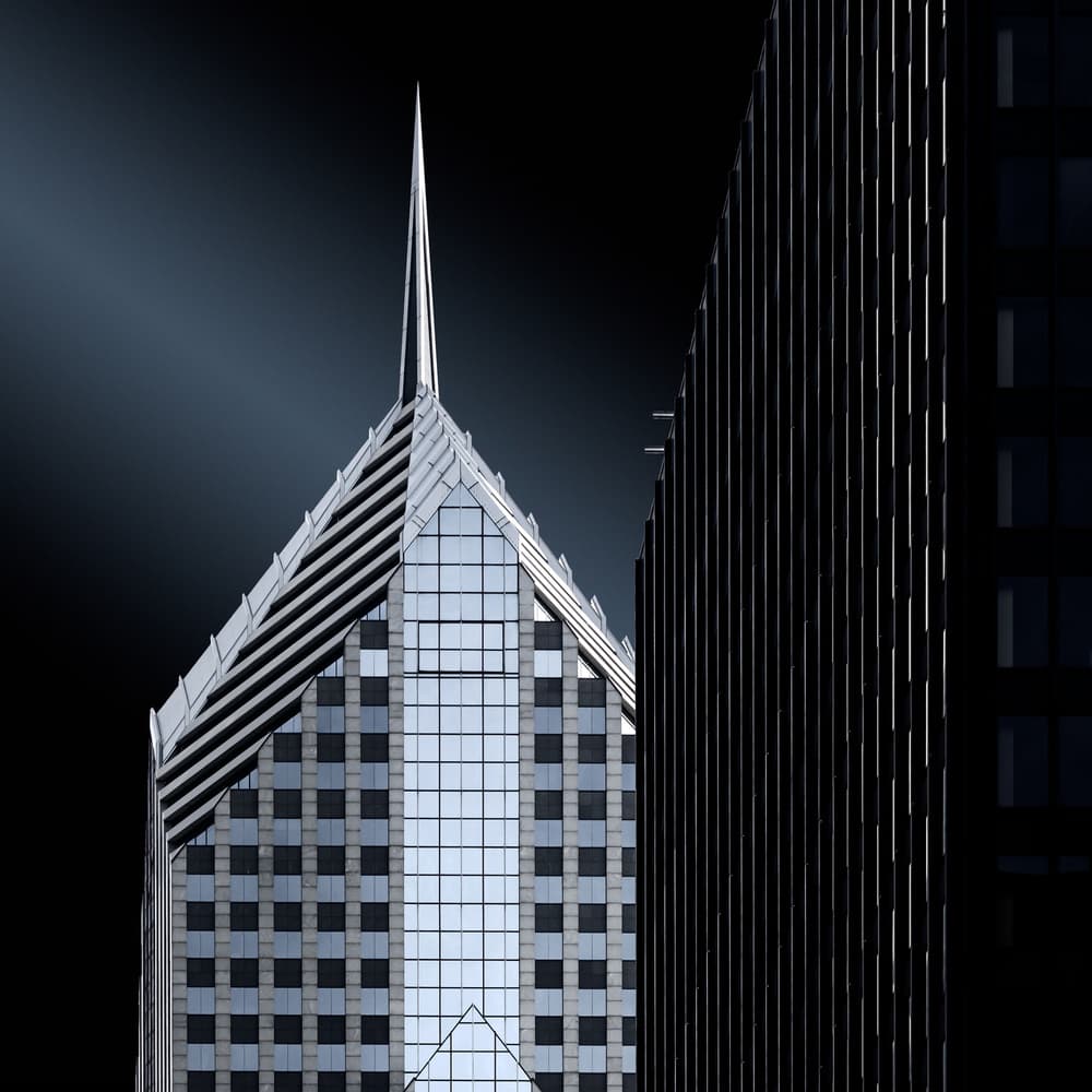 Sleek Urban Spire by Roland Weber — canvas wall art