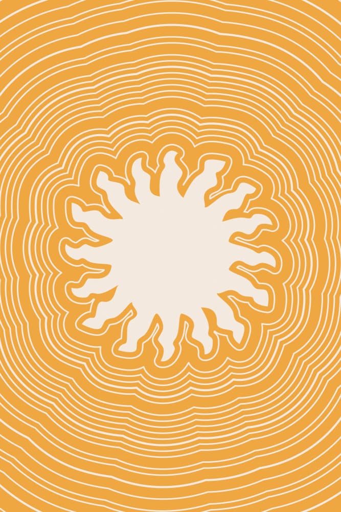 Abstract Sun Glow by Karen Menzenbach — canvas wall art