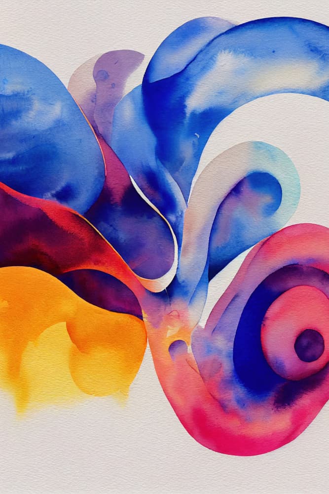 Vibrant Color Flow by Mauro — canvas wall art