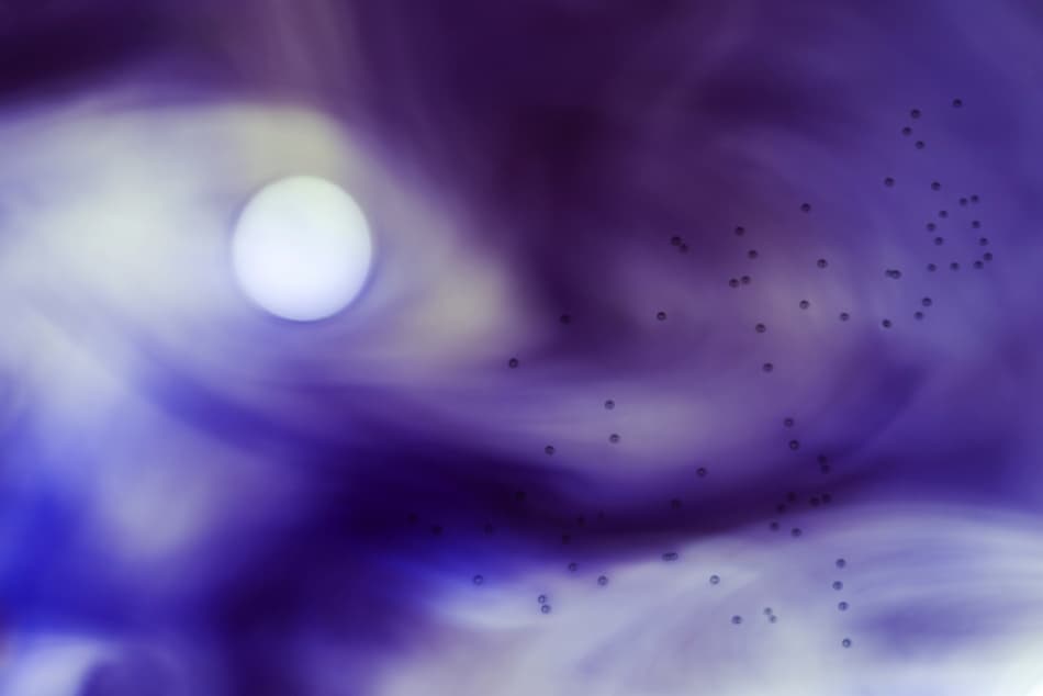 Celestial Moon Swirls by Carola Onkamo — canvas wall art