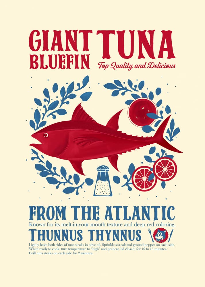 Atlantic Giant Bluefin Tuna by Dion Gem — canvas wall art