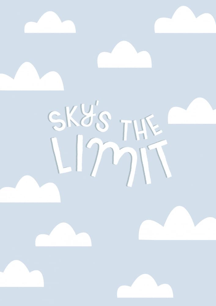 Sky's The Limit Clouds by Aislinn Simmonds — canvas wall art
