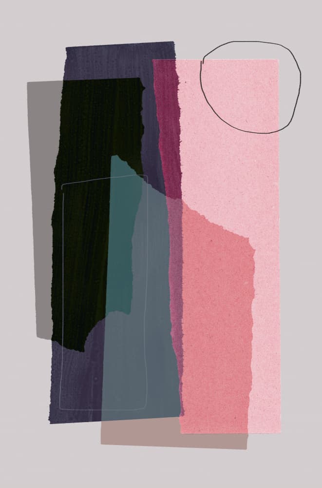Pieces 5C by Mareike Böhmer — canvas wall art