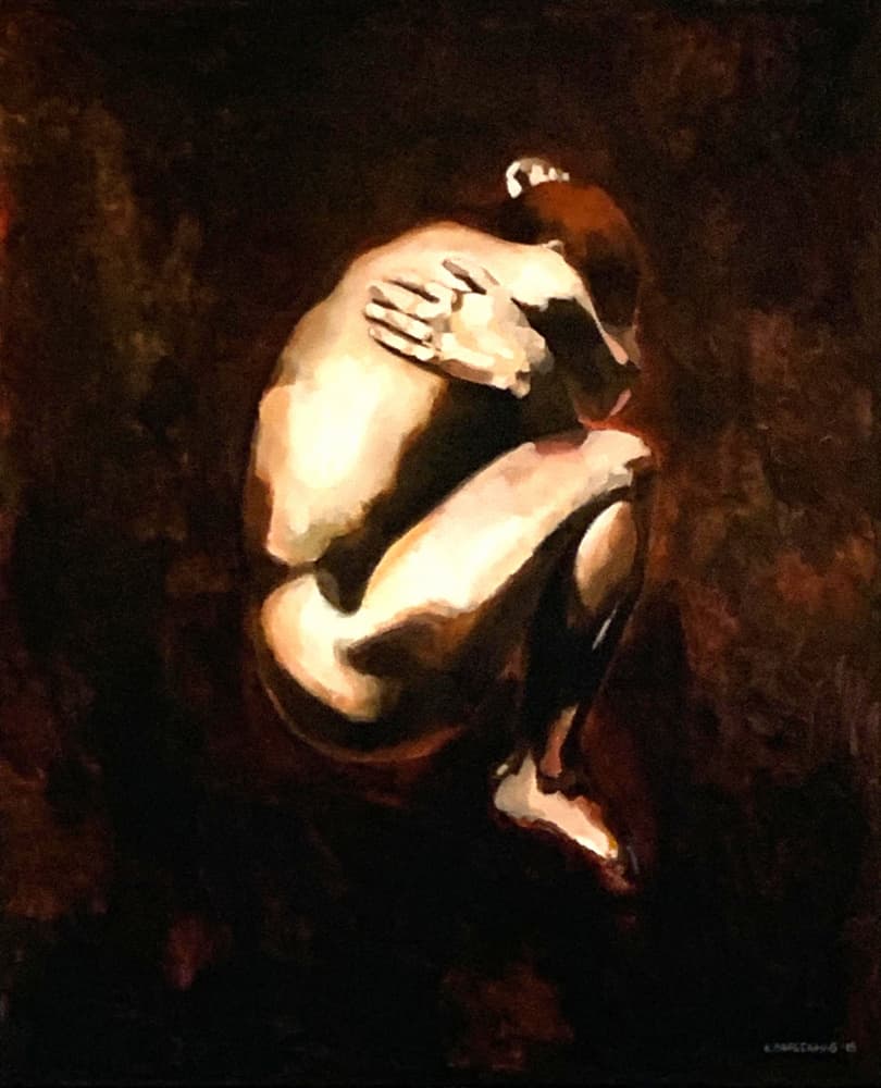 Quiet Self Embrace by Borgenhag Holmqvist — canvas wall art