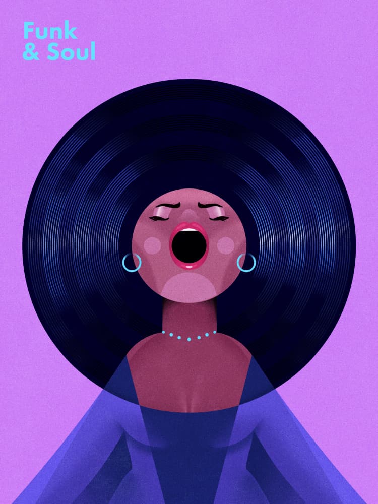 Funk Soul Singer by Mark Harrison — canvas wall art