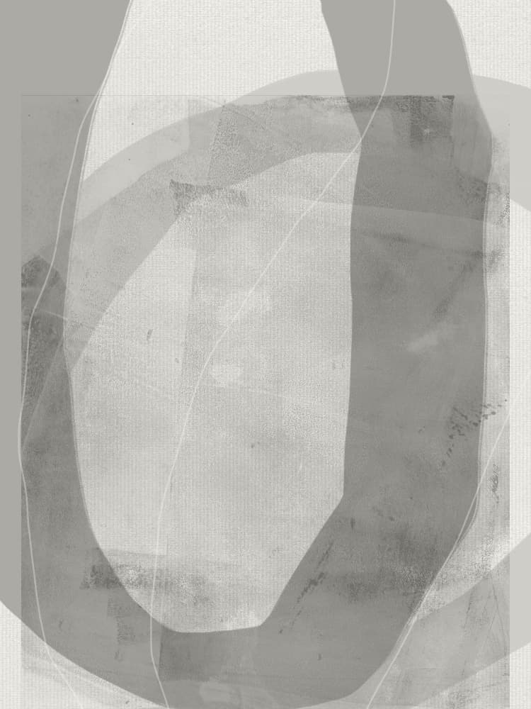 Soft Grey Flow by Dina Dankers — canvas wall art