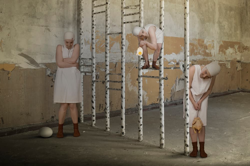 Three Surreal Figures by Christine von Diepenbroek — canvas wall art