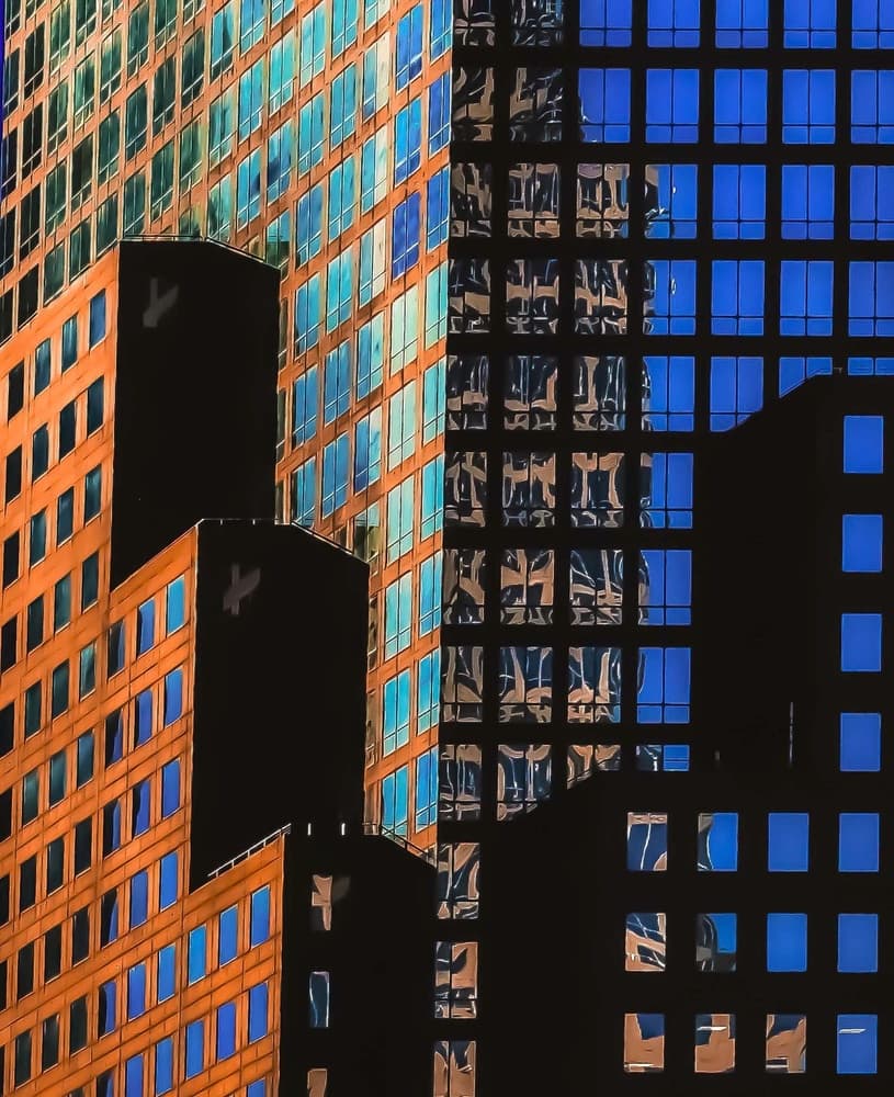 Dynamic Urban Abstract by Arnon Orbach — canvas wall art