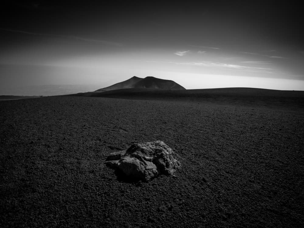 Stark Volcanic Landscape by Allan Li wp — canvas wall art