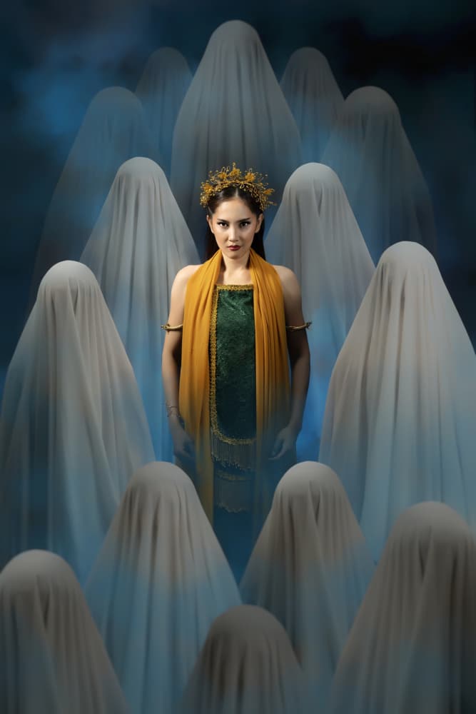 Queen Among Spirits by Ajar Setiadi — canvas wall art