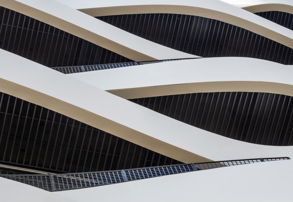 Smooth Architectural Waves by HAN dong hee — canvas wall art