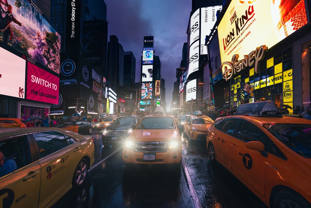 Vibrant City Night by David Martin Castan — canvas wall art