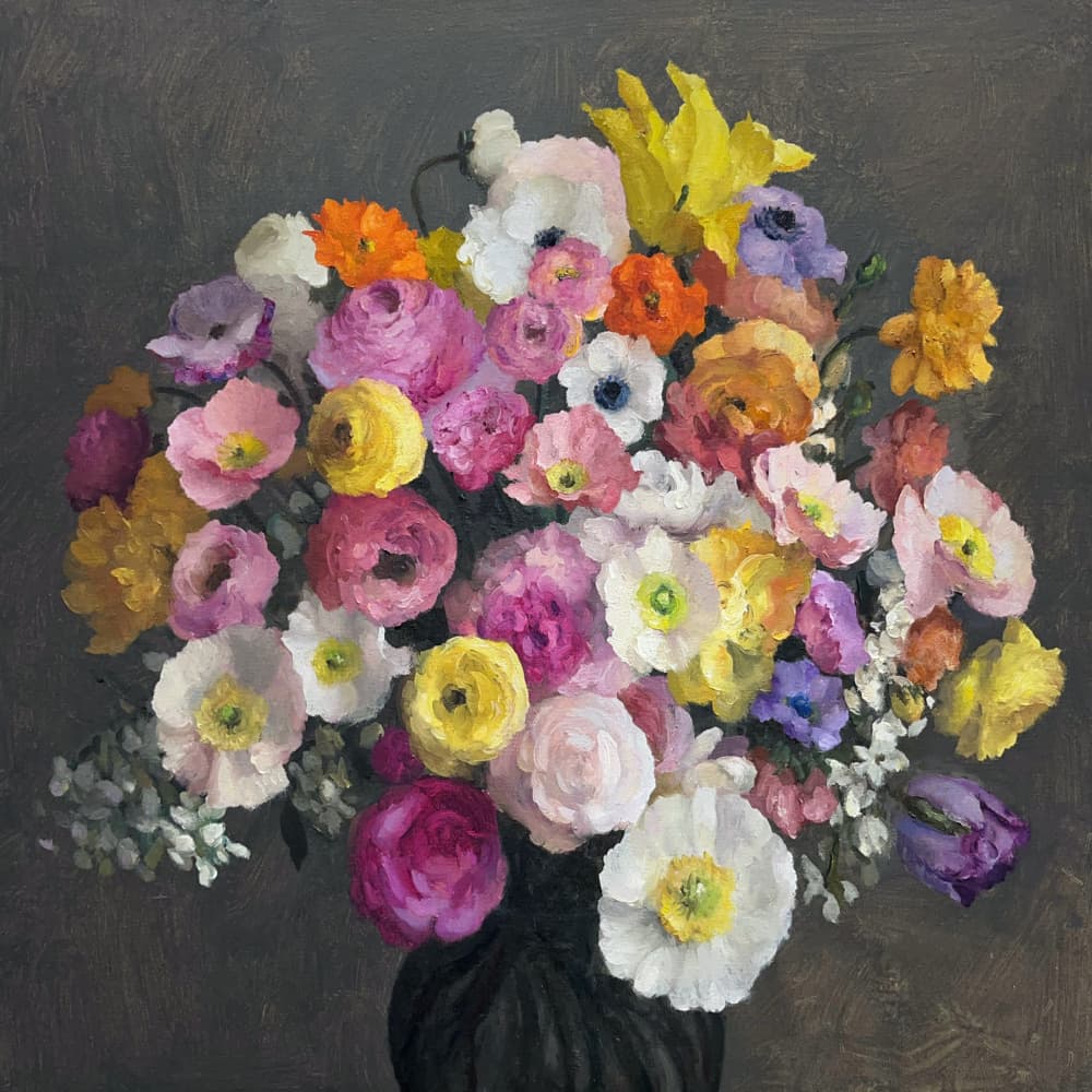 Vibrant Floral Bouquet by James Zamora — canvas wall art