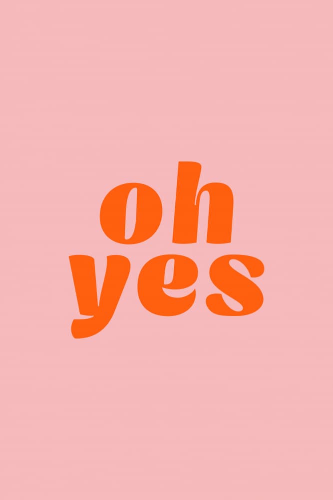 Oh Yes Pink Retro