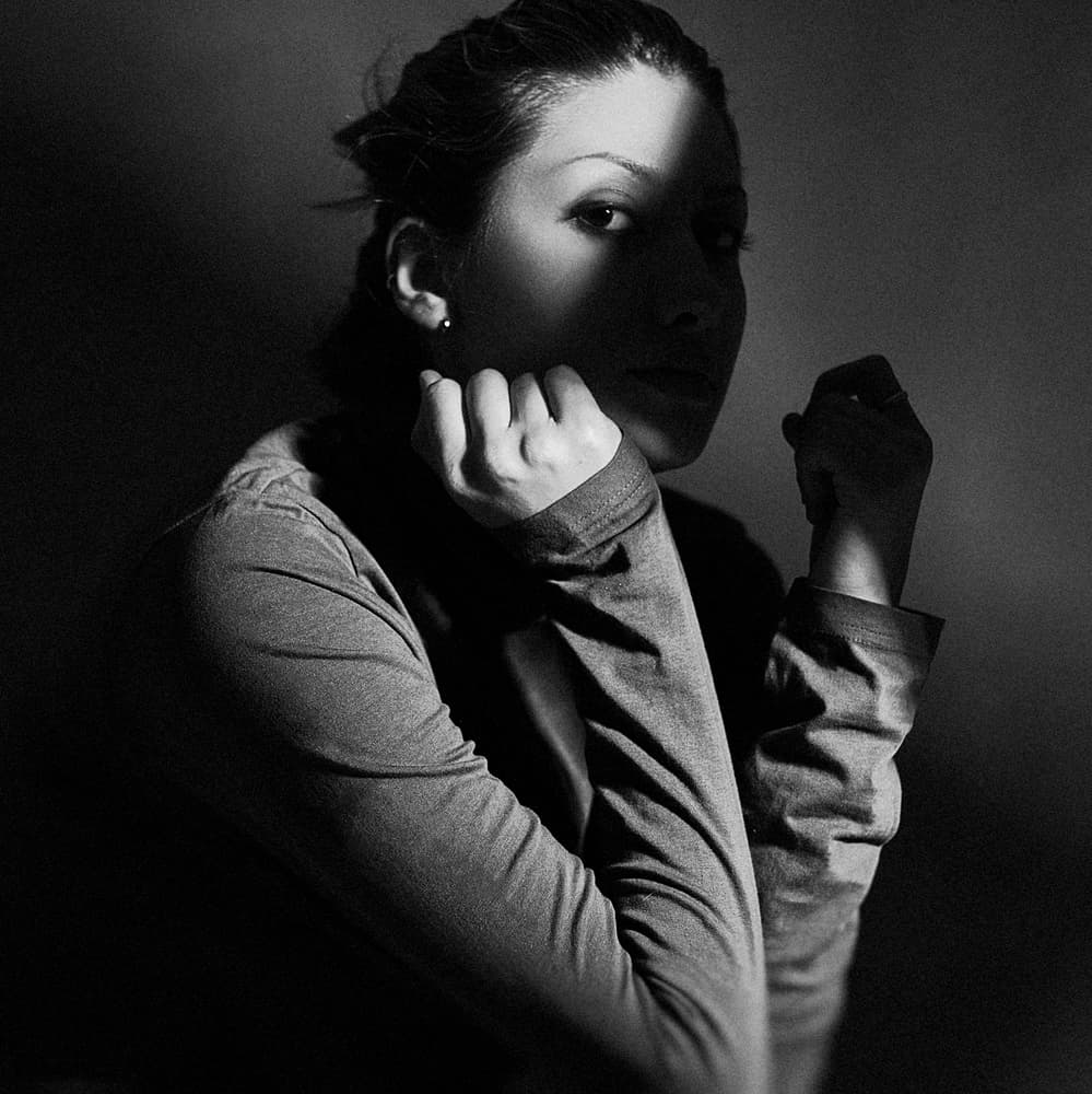 Mysterious Woman In Shadow by Amin Hamidnezhad — canvas wall art