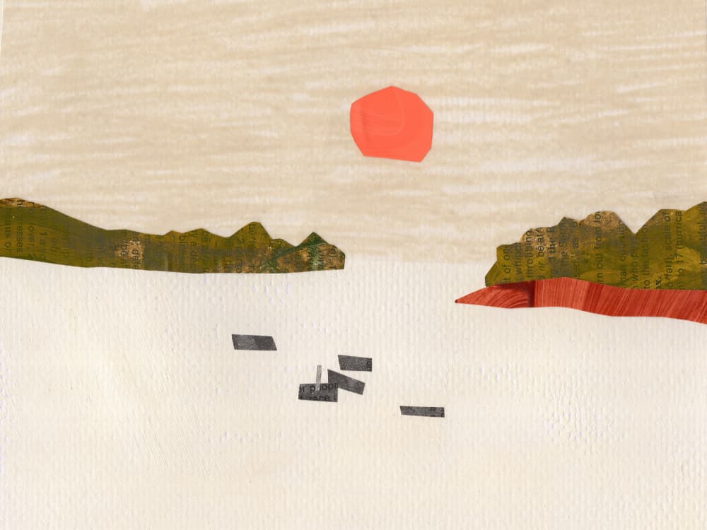 Serene Abstract Landscape by Shelley Hampe — canvas wall art