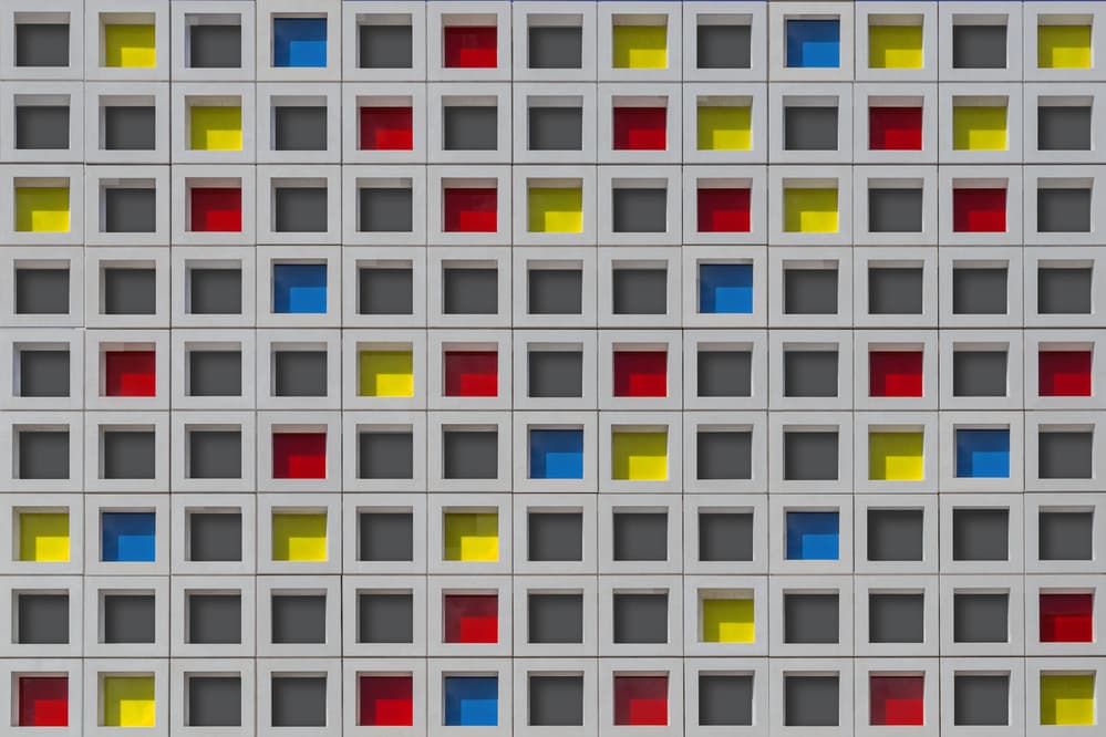 Colorful Geometric Squares by Theo Luycx — canvas wall art